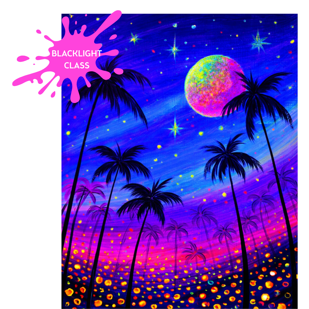 Blacklight Tropical Sunset